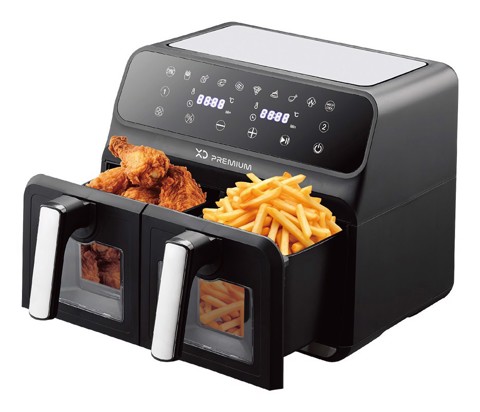 XD Premium XDJW888WD friggitrice Doppia 8 L Indipendente 1700 W Friggitrice ad aria calda Nero