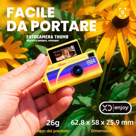 XD Enjoy XDKK94 fotocamera digitale Fotocamera compatta 3 MP CMOS 2560 x 1440 Pixel