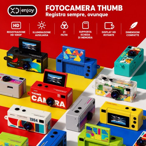 XD Enjoy XDKK94 fotocamera digitale Fotocamera compatta 3 MP CMOS 2560 x 1440 Pixel