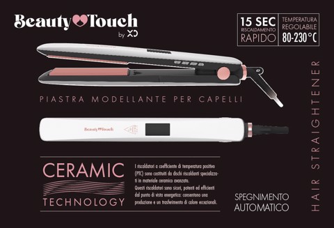 XD Enjoy XDKR103 messa in piega Piastra per capelli Vapore Nero, Rosa, Bianco 50 W 2,5 m