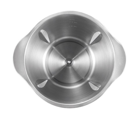 XD Premium XDLP5440 tritaverdure elettrico 1,2 L 600 W Nero, Acciaio inox, Trasparente