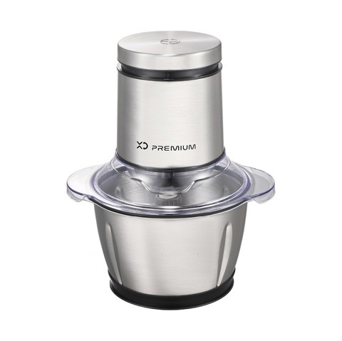 XD Premium XDLP5440 tritaverdure elettrico 1,2 L 600 W Nero, Acciaio inox, Trasparente