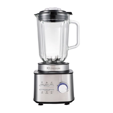 XD Premium XDLP8110 frullatore 1,5 L Frullatore da tavolo 1500 W Nero, Acciaio inox, Trasparente