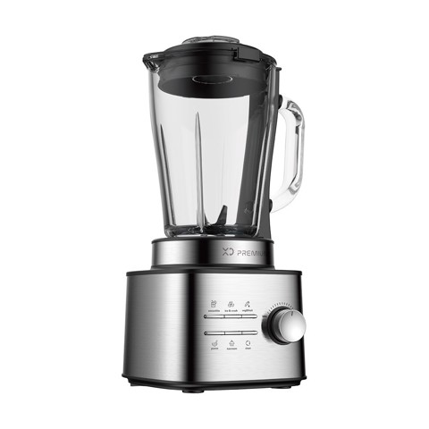 XD Premium XDLP8110 frullatore 1,5 L Frullatore da tavolo 1500 W Nero, Acciaio inox, Trasparente