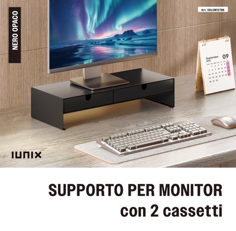 XD Enjoy XDLUM127BK Supporti a parete per TV Scrivania Nero