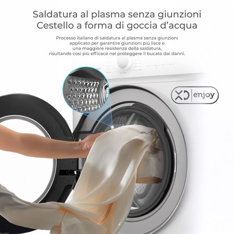 XD Enjoy XDMG7012386B lavatrice Caricamento frontale 7 kg 1200 Giri/min Bianco