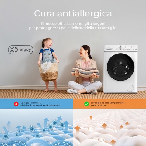 XD Enjoy XDMG7012386B lavatrice Caricamento frontale 7 kg 1200 Giri/min Bianco