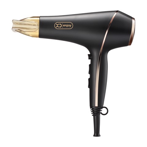 XD Enjoy XDMJ816 asciuga capelli 2000 W Nero, Oro
