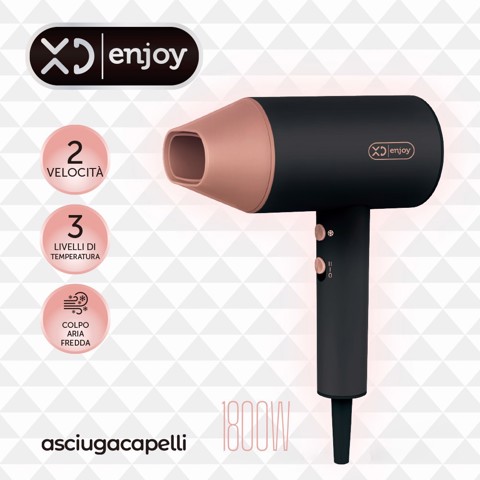 XD Enjoy XDMJ829 asciuga capelli 2100 W Nero