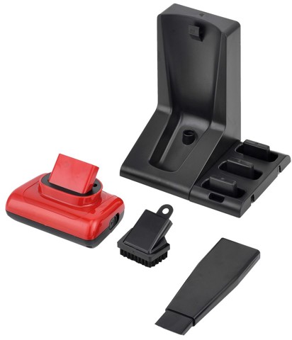 XD Premium XDNY185 aspirapolvere senza filo Nero, Rosso Senza sacchetto