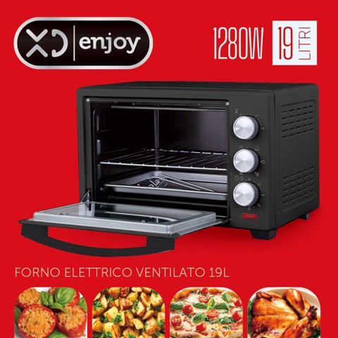 XD Enjoy XDOMX19BLK forno 19 L 1280 W Nero