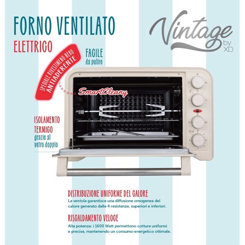 XD Enjoy XDOMX30VTG forno 30 L 1600 W Crema
