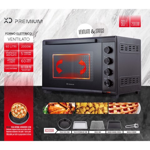XD Enjoy XDOMX60 forno 60 L 2000 W Nero