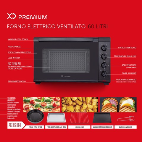 XD Enjoy XDOMX60 forno 60 L 2000 W Nero