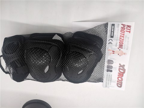 XD Enjoy XDRZ822BLK set di protezione sportiva Ciclismo, Pattinaggio in linea, Pattinaggio su rotelle, Skateboard