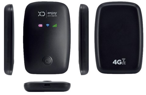 XD Enjoy XDSAPM3 router wireless Banda singola (2.4 GHz) 4G Nero