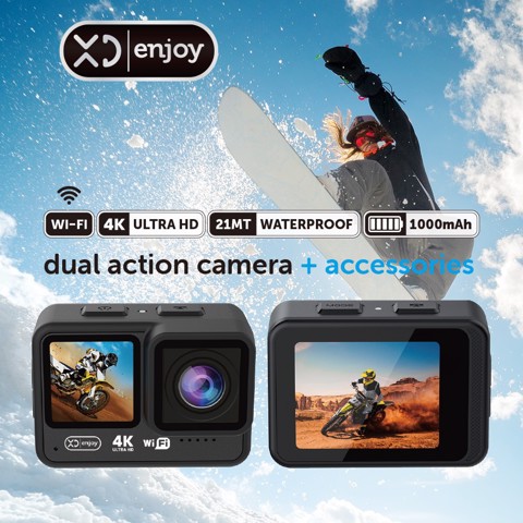 XD Enjoy XDSPRAC11B fotocamera per sport d'azione 20 MP 4K Ultra HD Wi-Fi 114 g
