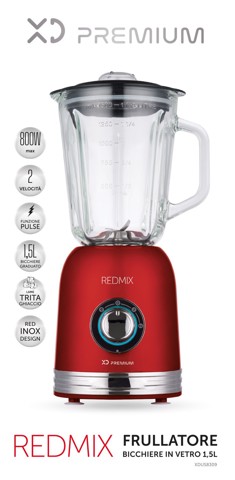XD Enjoy XDUS8309 frullatore 1,5 L Frullatore da tavolo 800 W Rosso