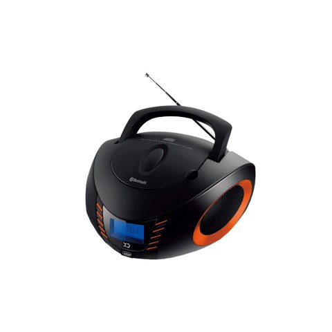 XD Enjoy XDUSB882BKORG impianto stereo portatile Digitale 5 W FM Nero, Arancione Riproduzione MP3