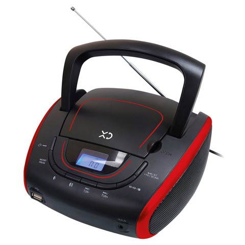 XD Enjoy XDUSB918PRED lettore CD Nero, Rosso Lettore CD portatile