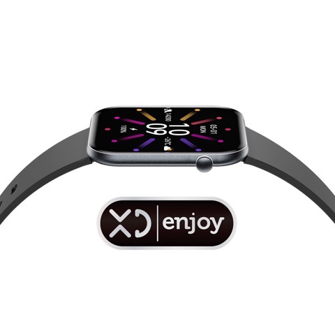 XD Enjoy XDVLD59BLK smartwatch e orologio sportivo 4,7 cm (1.85") AMOLED Digitale 390 x 450 Pixel Nero