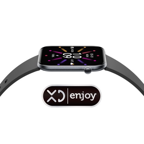 XD Enjoy XDVLD59BLK smartwatch e orologio sportivo 4,7 cm (1.85") AMOLED Digitale 390 x 450 Pixel Nero