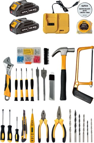 XD Enjoy XDVV21K cacciavite elettrico e avvitatore a impulso 1800 Giri/min Nero, Giallo