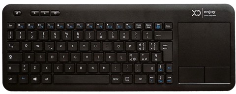 XD Enjoy XDWK2036 tastiera TV RF Wireless QWERTY Nero