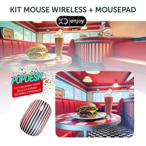 XD Enjoy XDYM0033 mouse Universale Ambidestro USB tipo A 1200 DPI