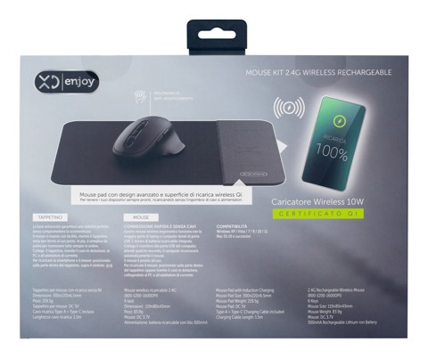 XD Enjoy XDYM9099 mouse Universale Mano destra RF Wireless 1600 DPI