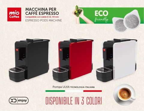 XD Enjoy XDZS822BLK Macchina caffè per cialde ESE 0,85 L Nera