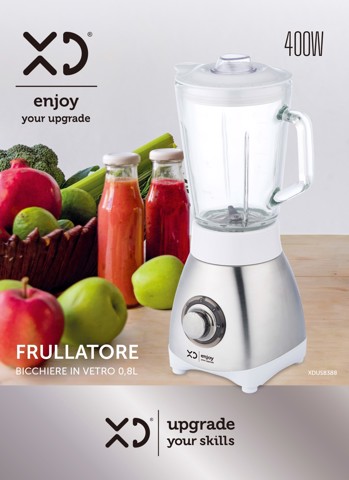 XD Enjoy Frullatore Bicchiere in Vetro 0,8L