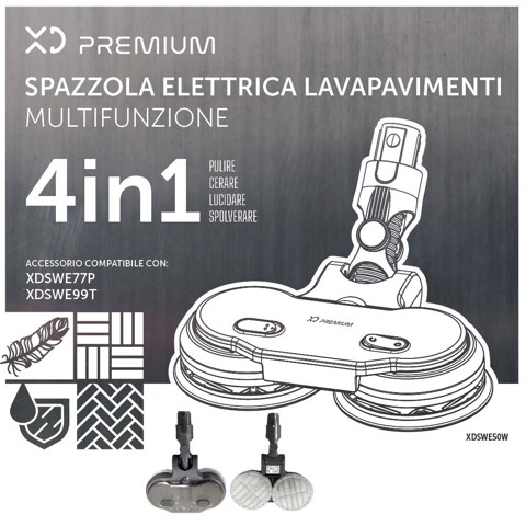 XD Premium Accessorio Spazzola Lavapavimenti