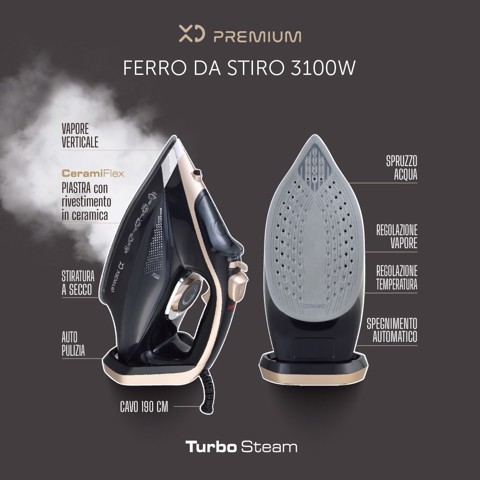 XD Premium Ferro da Stiro 3100W