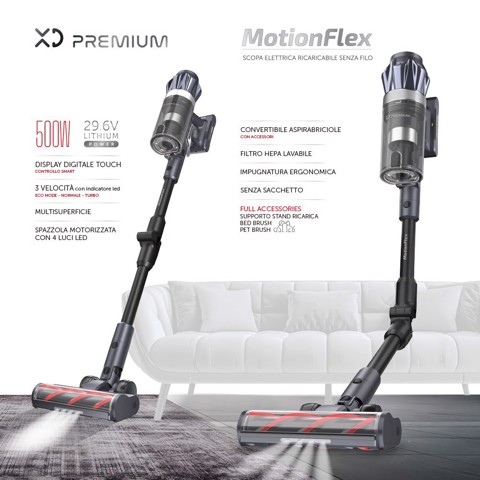 XD Premium Scopa Elettrica Ricaricabile Senza Filo