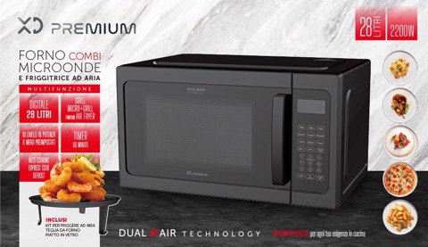 XD Premium XDDWMX28A forno a microonde Nero Microonde combinato Superficie piana 28 L 900 W