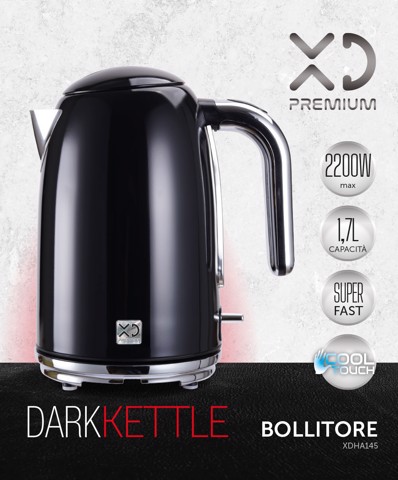 XD Premium XDHA145 bollitore elettrico 1,7 L 2200 W Nero
