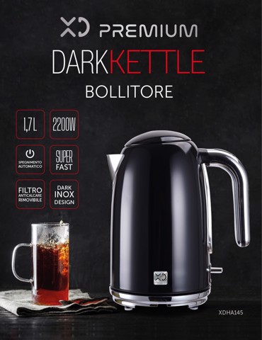 XD Premium XDHA145 bollitore elettrico 1,7 L 2200 W Nero
