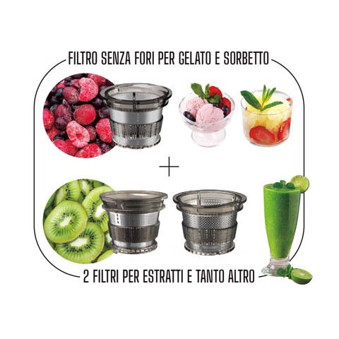 XD Premium XDHNG916 Estrattore di succo Slow Juice 240 W Nero