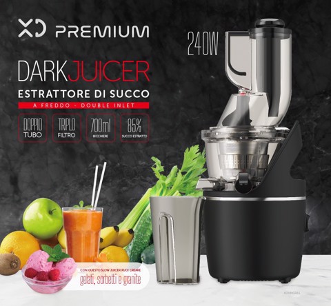 XD Premium XDHNG916 Estrattore di succo Slow Juice 240 W Nero