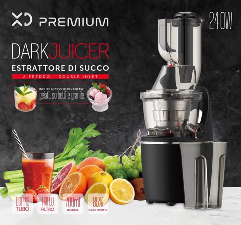 XD Premium XDHNG916 Estrattore di succo Slow Juice 240 W Nero