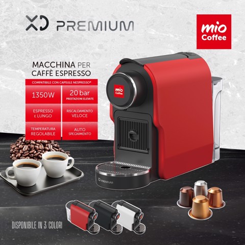 XD Premium XDKM51RD macchina per caffè Automatica/Manuale Macchina per caffè a capsule 0,65 L