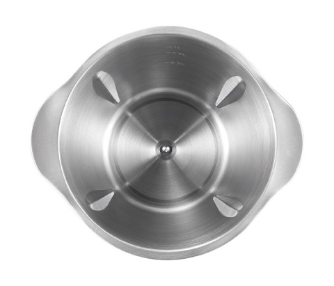 XD Premium XDLP5440 tritaverdure elettrico 1,2 L 600 W Nero, Acciaio inox, Trasparente