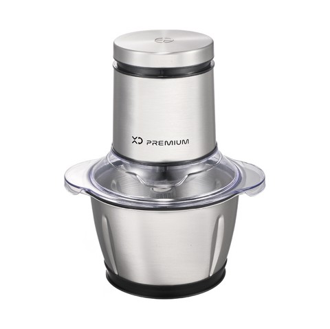 XD Premium XDLP5440 tritaverdure elettrico 1,2 L 600 W Nero, Acciaio inox, Trasparente