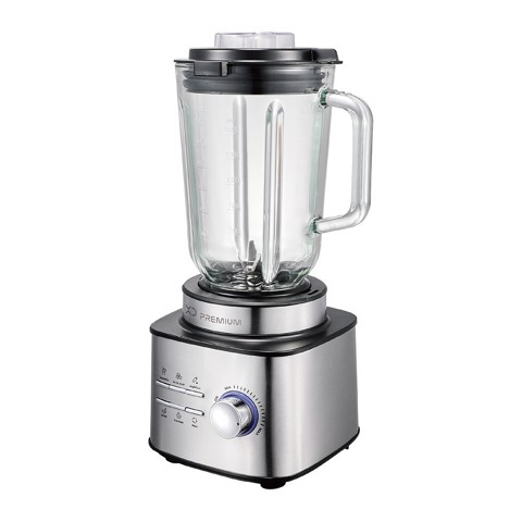 XD Premium XDLP8110 frullatore 1,5 L Frullatore da tavolo 1500 W Nero, Acciaio inox, Trasparente