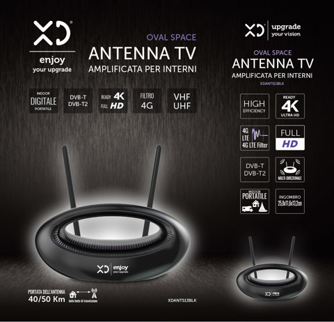XD Enjoy XDANT513BLK antenna televisiva Interno