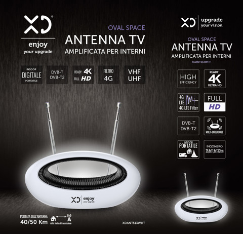 XD Enjoy XDANT513WHT antenna televisiva Interno