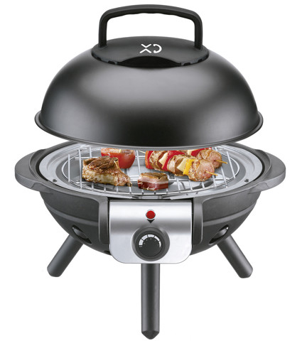 XD Enjoy XDCHA8026 barbecue per l'aperto e bistecchiera Kettle Elettrico Nero, Argento 1000 W