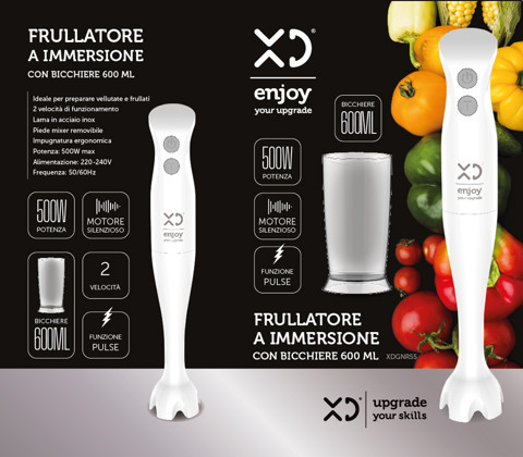 XD Enjoy XDGNR55 frullatore 0,6 L Frullatore ad immersione 500 W Bianco