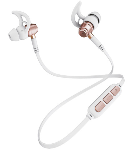 XD Enjoy XDGT270CHA cuffia e auricolare Cuffie Connettore 3.5 mm Bluetooth Champagne, Bianco